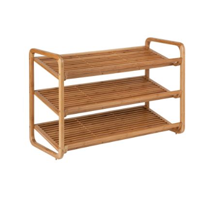 Picture of Honey Can Do SHO-01599 SHOE SHELF BAMBOO 3TIER (EA)