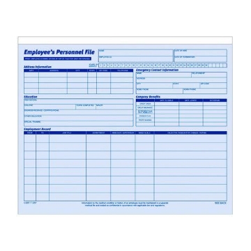 Picture of FOLDER,EMPLOYEE 20PK