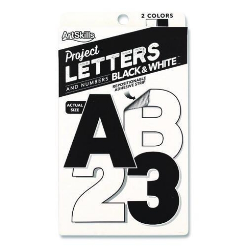 Picture of LETTERS,LTR&NBR,310/PK,BK