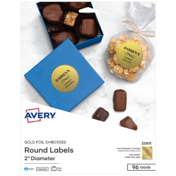 Picture of LABEL,RND,2" DIA,96/PK,GD