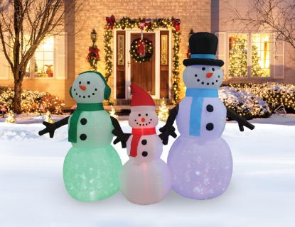 Picture of A Holiday Company CH23133-180 INFLAT SNOWMAN FAMILY 8' (EA)