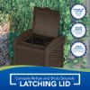 Picture of SUNCAST CORPORATION GHW1732 Suncast Resin Wicker Trash Hideaway Java (EA)
