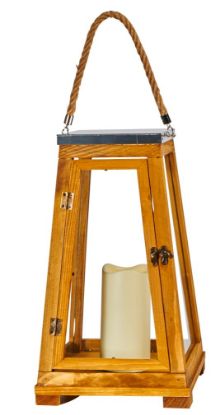 Picture of Smart Living 84044-LC LED CNDL LNTRN BRWN 15" (PK-2-EA)