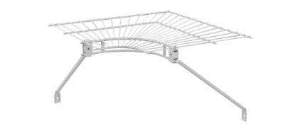 Picture of CLOSETMAID CORP 2106700 ClosetMaid Shelf & Rod Wire Closet Corner Shelf Kit (EA)