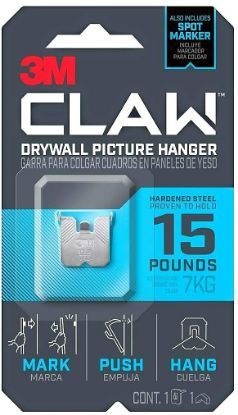 Picture of 3M 3DH15SLV-1ES 3M Claw Drywall Hook (PK-24-EA)