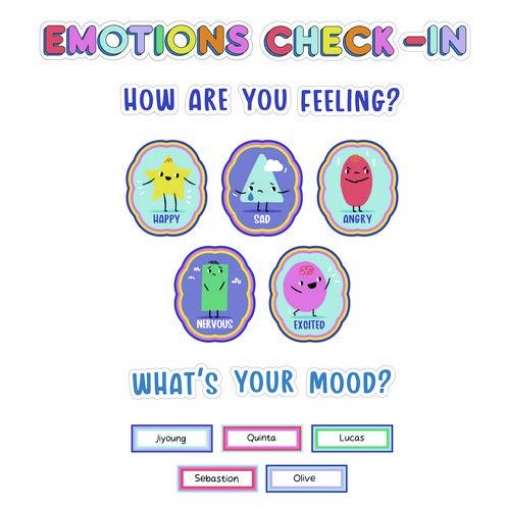 Picture of BOARD,EMOTIONS CHECK-IN