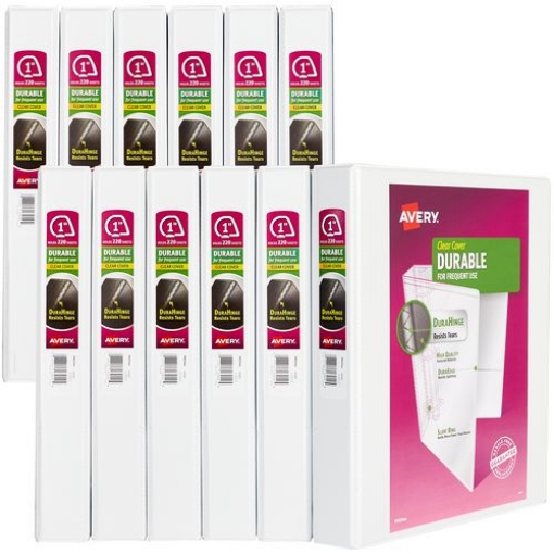 Picture of BINDER,DURVW,1"SLT,12,WH