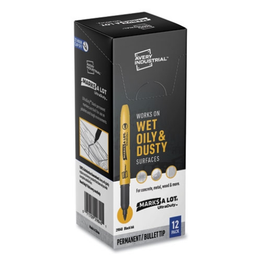 Picture of MARKER,PERM,BULLET,12,BK