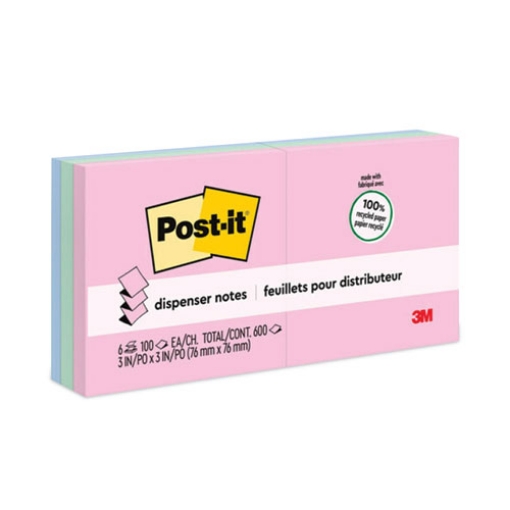 Picture of NOTE,REFILLS,RCY,6/PK,AST