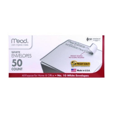 Picture of ENVEL,#10,PLN,S/S,#20,50B