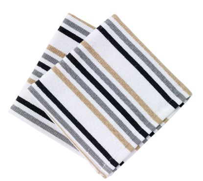 Picture of T-Fal/Wearever 22453 DISH CLOTH NTRL STRIPE (PK-3-EA)