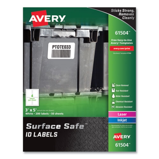 Picture of LABEL,DURID,3X5,200BX,WH