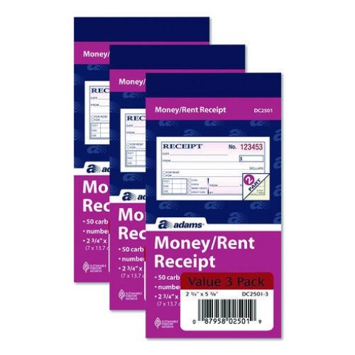 Picture of BOOK,RENT RCPT,CRNLSS,3PK