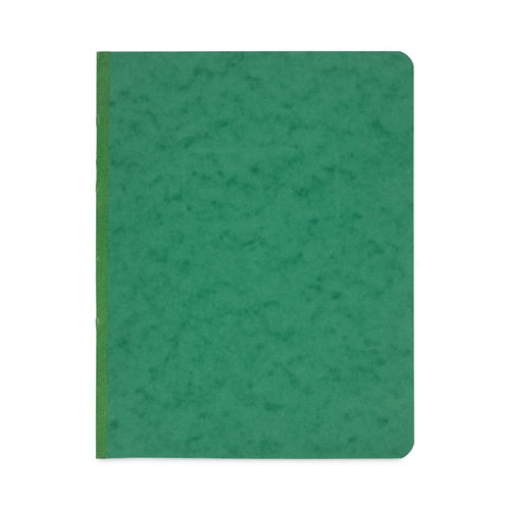 Picture of Pressboard Report Cover with Tyvek Reinforced Hinge, Two-Piece Prong Fastener, 3" Capacity, 8.5 x 11, Dark Green/Dark Green