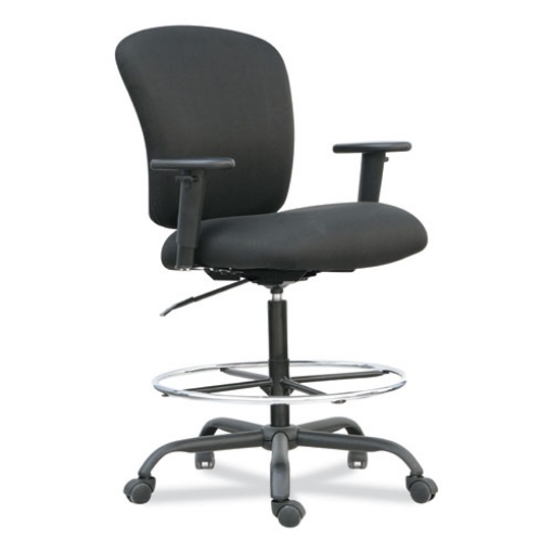 Picture of Alera Mota Series Big And Tall Stool, Supports Up To 450 Lb, 28.74" To 32.67" Seat Height, Black