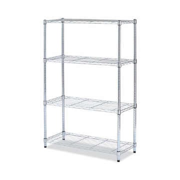 Picture of Residential Wire Shelving, Four-Shelf, 36w X 14d X 54h, Silver