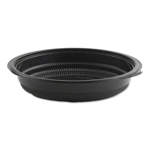 Picture of MicroRaves Incredi-Bowl Base, 24 oz, 8.5" Diameter x 1.51"h, Black, Plastic, 150/Carton