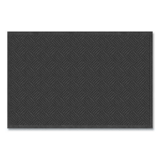 Picture of Ecomat Crosshatch Entry Mat, 48 x 27, Charcoal