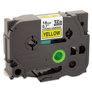 Picture of Tze Extra-Strength Adhesive Laminated Labeling Tape, 0.7" X 26.2 Ft, Black On Yellow