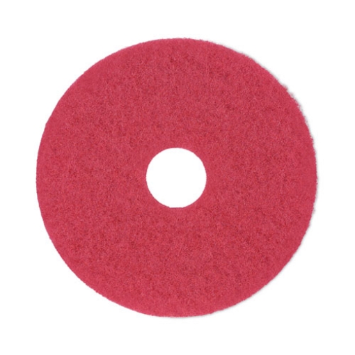 Picture of Buffing Floor Pads, 14" Diameter, Red, 5/carton