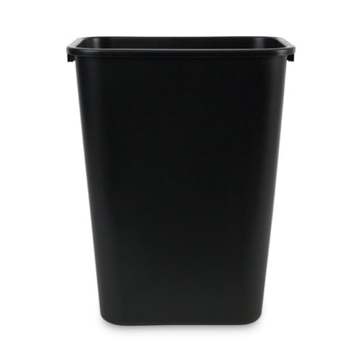 Picture of Soft-Sided Wastebasket, 41 Qt, Plastic, Black