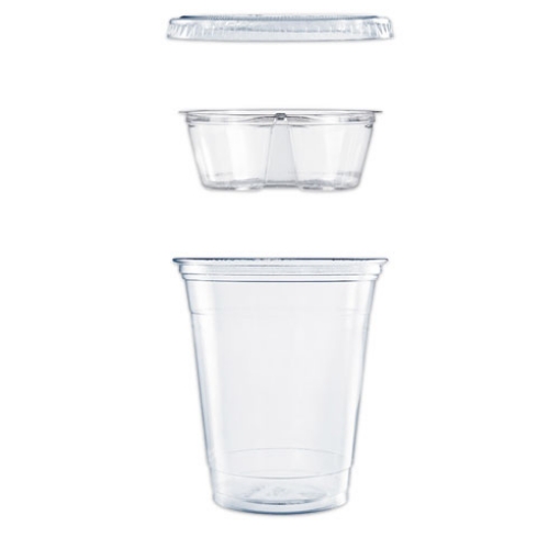 Picture of Clear PET Grab n Go Kit Combo with Insert, 12 oz, Clear, 500/Carton