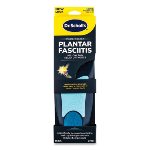Picture of Plantar Fasciitis All-Day Pain Relief Orthotics for Men, Men's Size 8 to 13, Blue