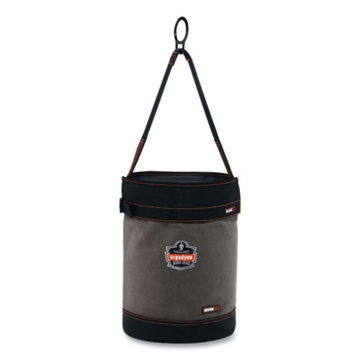 Picture of Arsenal 5960T Canvas Hoist Bucket and Top with D-Rings, 12.5 x 12.5 x 17, Gray, Ships in 1-3 Business Days