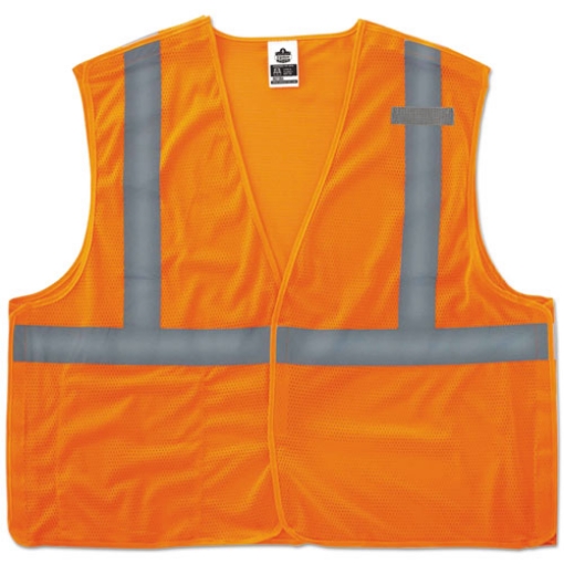 Picture of GloWear 8215BA Type R Class 2 Econo Breakaway Mesh Vest, 4X-Large to 5X-Large, Orange, Ships in 1-3 Business Days