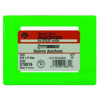 Picture of HILLMAN 370816 SLEEVE ANC HX 5/8X6 BX10 (EA)