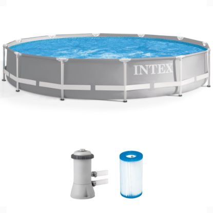 Picture of Intex Entertainment 26711EH ABV GROUND POOL MTL 12'D (EA)