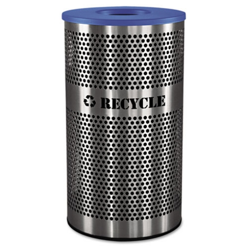 Picture of Stainless Steel Recycle Receptacle, 33 Gal, Stainless Steel