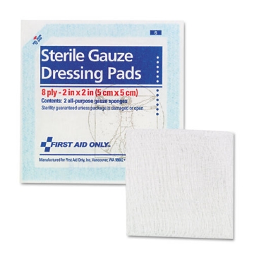 Picture of Smartcompliance Gauze Pads, Sterile, 8-Ply, 2 X 2, 5 Dual-Pads/pack