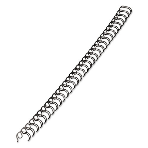 Picture of Wire Bindings, 1/4" Diameter, 35 Sheet Capacity, Black, 25/pack