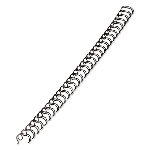 Picture of Wire Bindings, 3/8" Diameter, 80 Sheet Capacity, Black, 25/pack