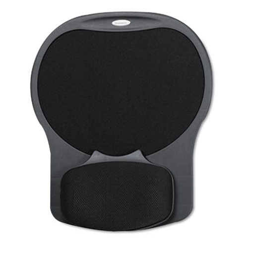 Picture of Easy Glide Gel Mouse Pad with Wrist Rest, 10 x 12, Black
