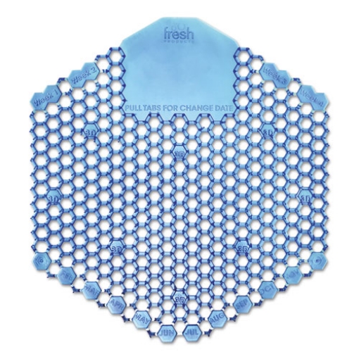 Picture of Wave 3d Urinal Deodorizer Screen, Cotton Blossom Scent, Blue, 10/box, 6 Boxes/carton