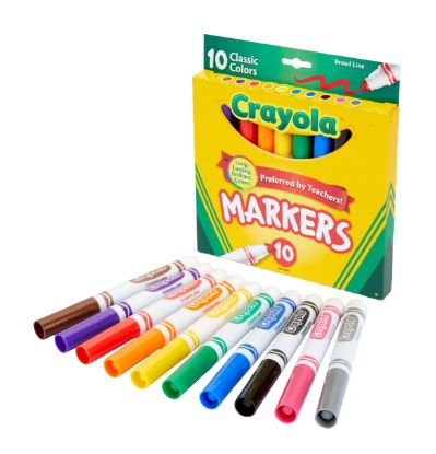 Picture of Crayola, LLC 587722 MARKER,REG,10CT,BL,AST (PK-10-EA)