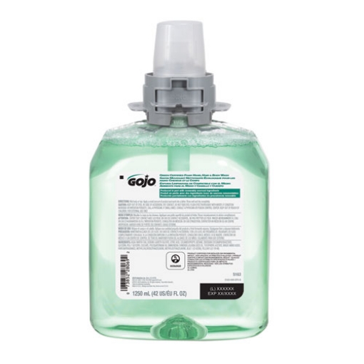 Picture of Green Certified Foam Hair And Body Wash, Cucumber Melon, 1,250 Ml Refill, 4/carton
