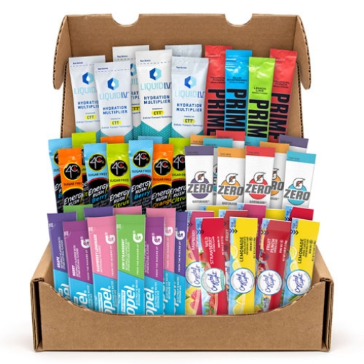 Picture of Drink Mixes Snack Box, 50 Assorted Mixes/Box, Ships in 1-3 Business Days