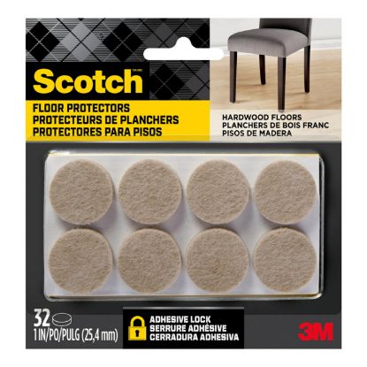Picture of 3M SP802-NA FELT PADS 1"RND BGE 32PK (PK-6-EA)