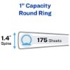 Picture of Avery Dennison 11718 BINDER ASST RND RING 1" (EA)