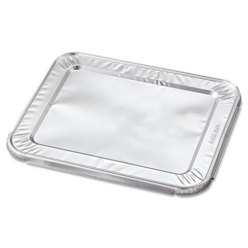 Picture of Steam Pan Foil Lids, Fits Half-Size Pan, 12.27 x 10.44, 100/Carton