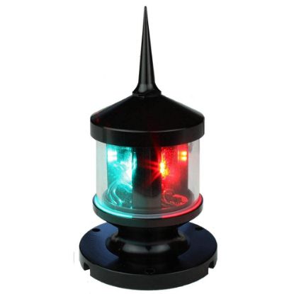 Picture of Lunasea Lighting LLB-53BK-01-00 Lunasea Tri-Color/Anchor/Strobe LED Navigation Light (EA)