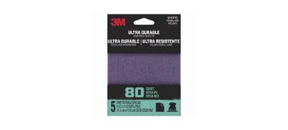 Picture of 3M 1/4SHT5PK80 1/4SHT SANDPAPER 80GRIT (EA)