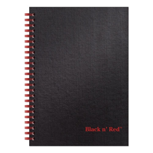 Picture of Hardcover Twinwire Notebooks, SCRIBZEE Compatible, 1-Subject, Wide/Legal Rule, Black Cover, (70) 8.25 x 5.88 Sheets