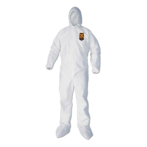 Picture of A40 Elastic-Cuff, Ankle, Hood And Boot Coveralls, X-Large, White, 25/carton