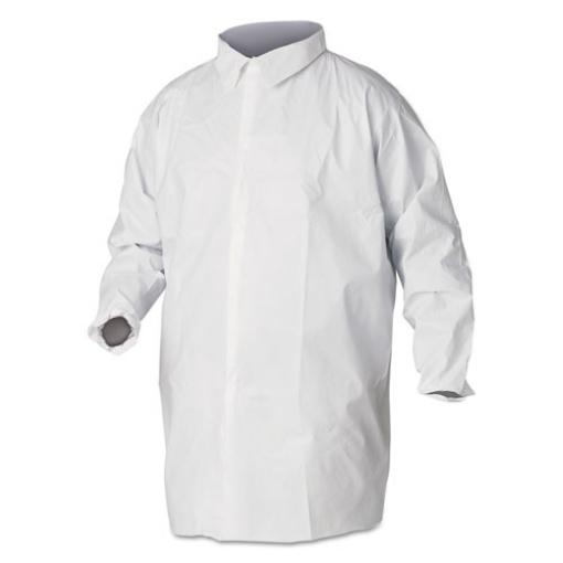 Picture of A40 Liquid And Particle Protection Lab Coats, 2x-Large, White, 30/carton