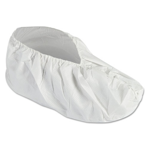 Picture of A40 Liquid And Particle Protection Shoe Covers, Medium, White, 400/Carton