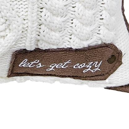 Picture of Celebrations 24F03577RS CMAS KNIT PILLOW BRW/WH (PK-4-EA)